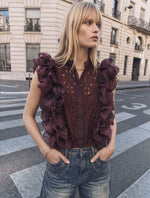 BLUSA BORDEAUX