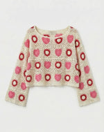 PULL CROCHET PINK