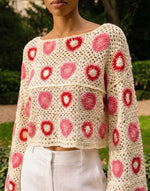 PULL CROCHET PINK