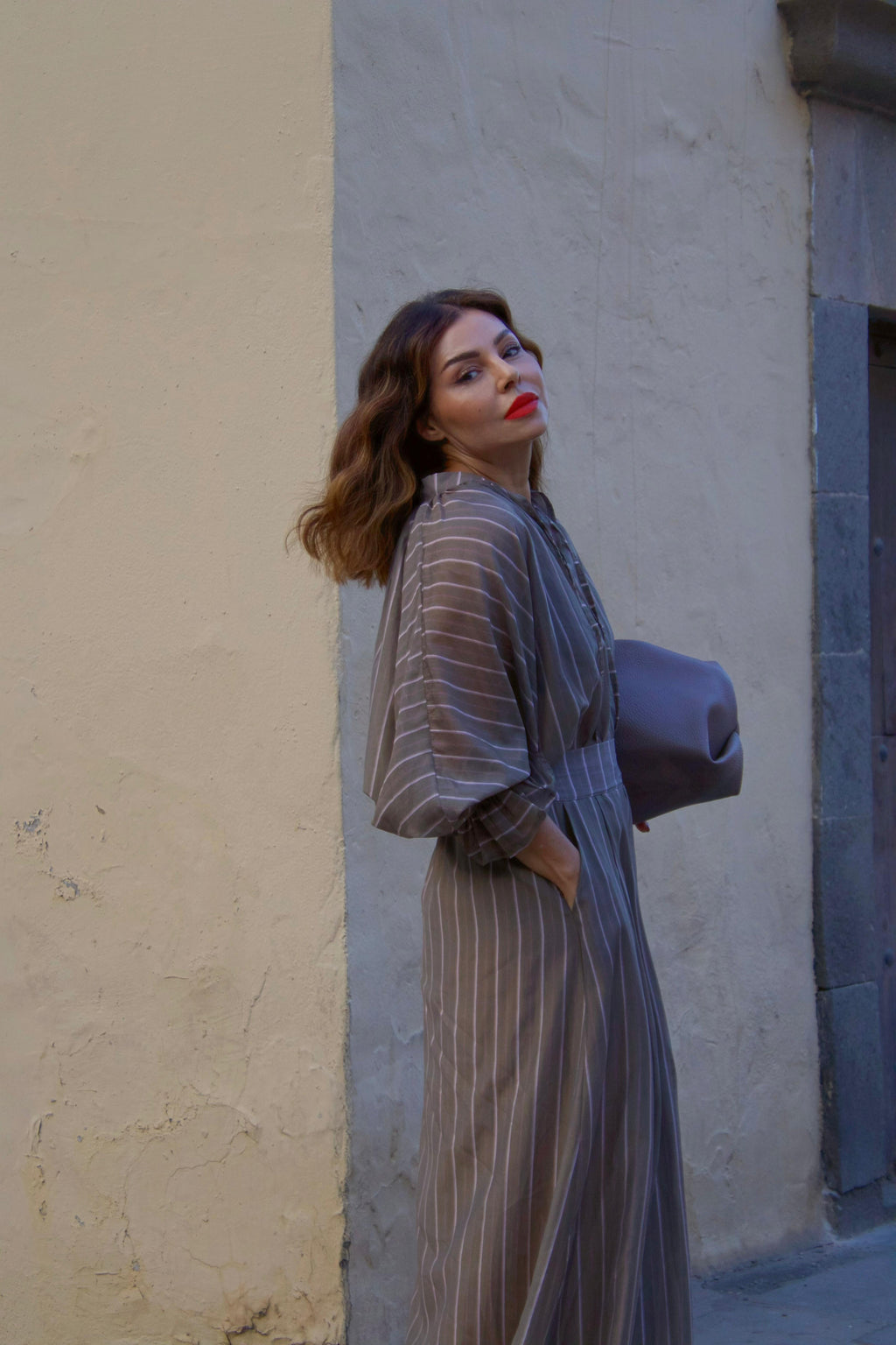 FALDA, BLUSA, GRAN CANARIA, MODA, ISLAS, CONJUNTO DE ROPA, RAYAS, MINILLA CONCEPT, OTOÑO25, INVIERNO