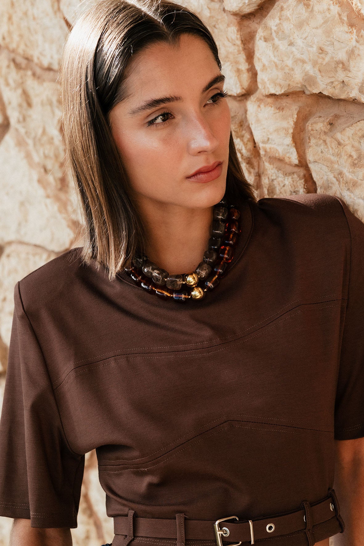 COLLAR OEDIPE BEIGE