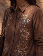 BLUSA PALM CHOCO